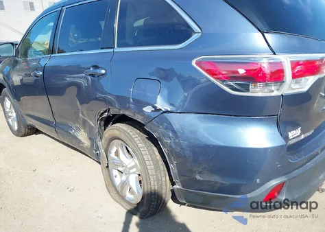 2015 Toyota Highlander Limited Platinum V6 from USA, damaged, VIN 5TDDKRFH1FS203692